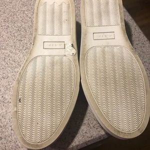 Yellow slip-on shoes